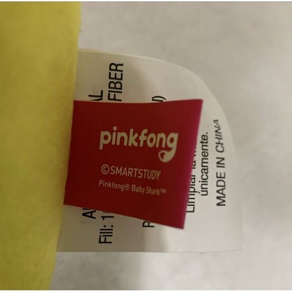 Pinkfong Baby Shark Coin Piggy Bank Plush Yellow Money Box - Picture 10 of 11